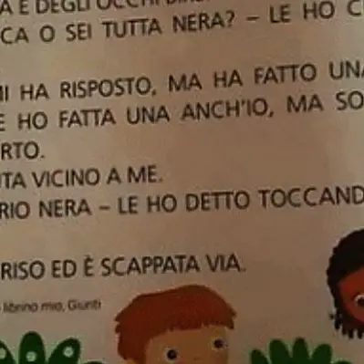 «Sei sporca o sei tutta nera?»: bufera su un testo destinato ai bimbi delle elementari