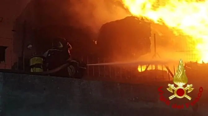 Incendio in azienda rifiuti a Squillace, il sindaco ordina la chiusura delle scuole