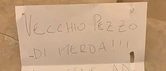 Castrovillari, lettera intimidatoria al coordinatore del Popolo della famiglia: «Vecchio pezzo di m...»