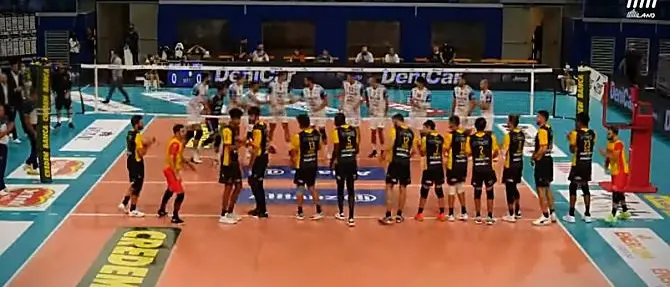 Superlega, prima vittoria per la Tonno Callipo: battuta Milano