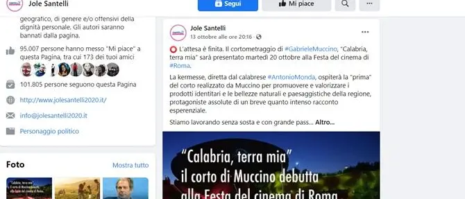 Santelli, quell'ultimo post social in cui la presidente scriveva: «L'attesa è finita»