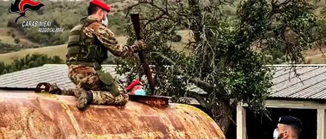 Arsenale nascosto in un'azienda agricola, arrestato giovane nel Reggino