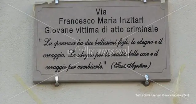 Rizziconi, ucciso dalla mafia a 18 anni: ora una via porta il nome di Francesco Inzitari