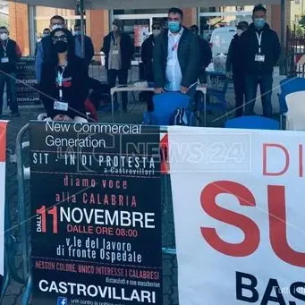 Castrovillari, sit-in dei commercianti e autonomi per il lavoro e la sanità
