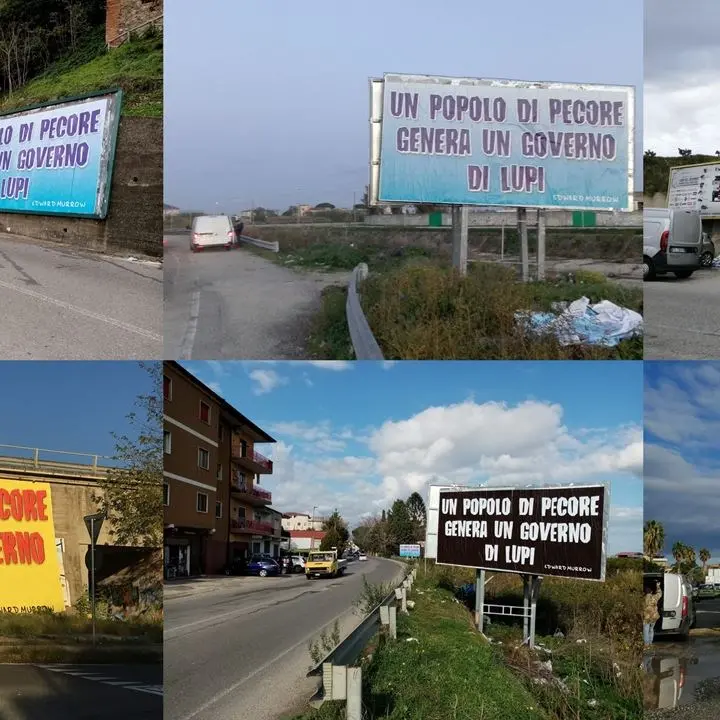 “Popolo di pecore genera un governo di lupi”, misteriosa campagna pubblicitaria a Catanzaro