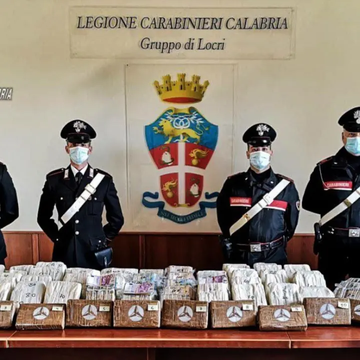 Locri, arrestati con 17 chili di cocaina e 5 milioni di euro sotterrati in giardino