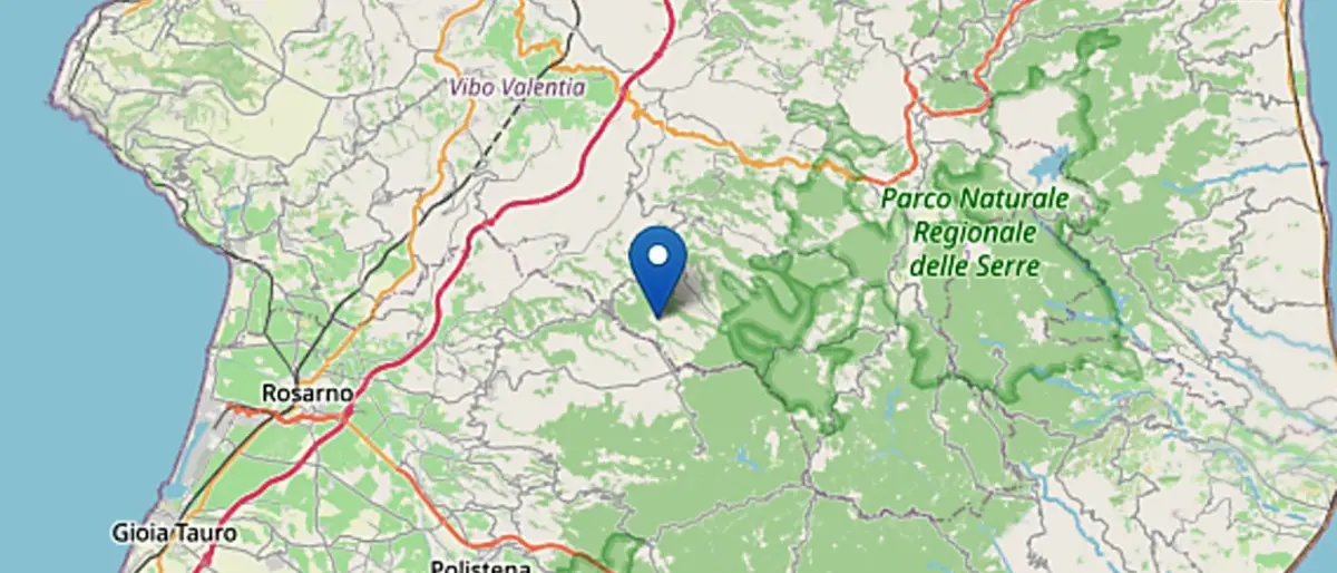 Terremoto in Calabria, forte scossa in provincia di Vibo Valentia
