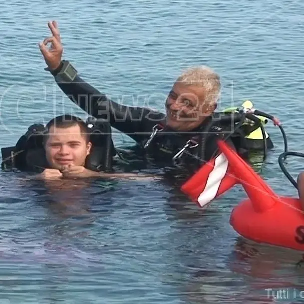 Le immersioni senza barriere di Pierpaolo: «La subacquea? Sport inclusivo»