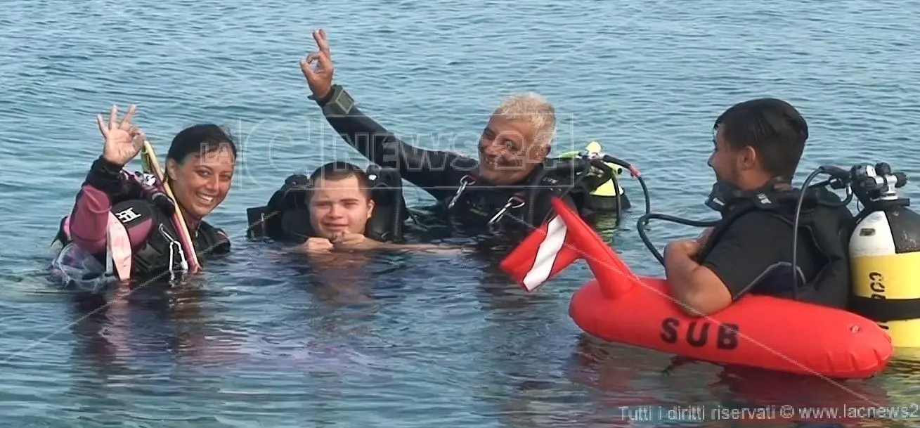 Le immersioni senza barriere di Pierpaolo: «La subacquea? Sport inclusivo»