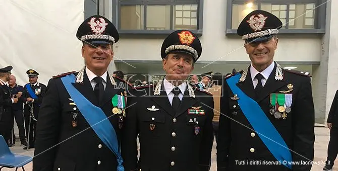 Carabinieri, Paterna assume il comando della Legione Calabria