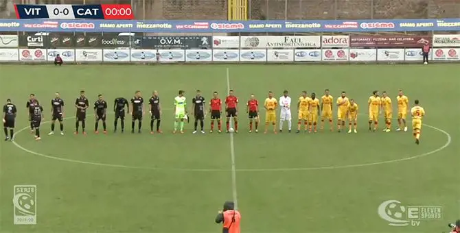 Il Catanzaro scivola sul prato di Viterbo e perde 2-1