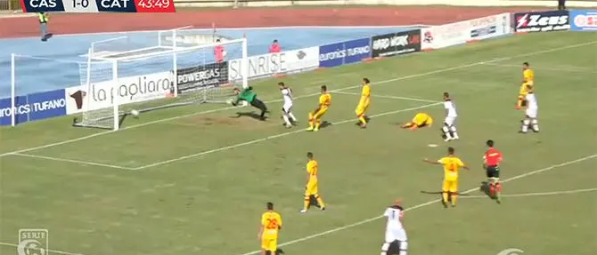 Il Catanzaro torna sconfitto da Caserta e perde la testa della classifica