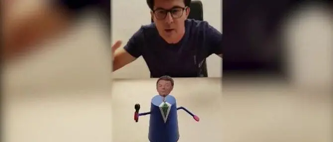 Renzi popstar: l’attacco d’arte di Muciaccia per spiegare la scissione Pd