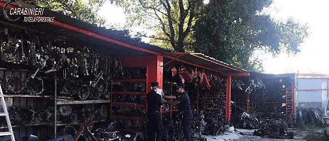 Gestione illecita dei rifiuti: sequestrata carrozzeria abusiva a Moltalto