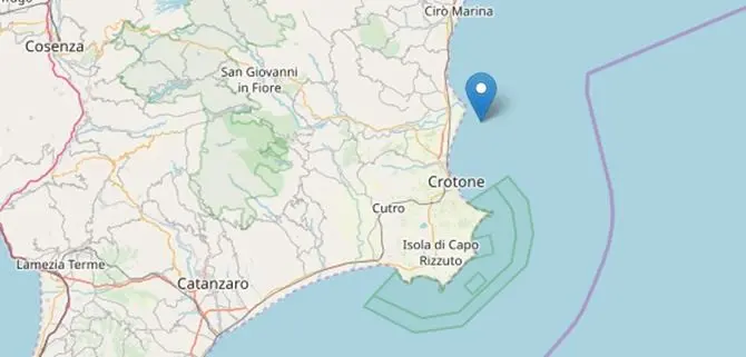 Ancora una scossa, terremoto di magnitudo 3.7 nel Crotonese