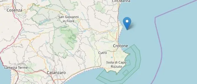 Ancora una scossa, terremoto di magnitudo 3.7 nel Crotonese