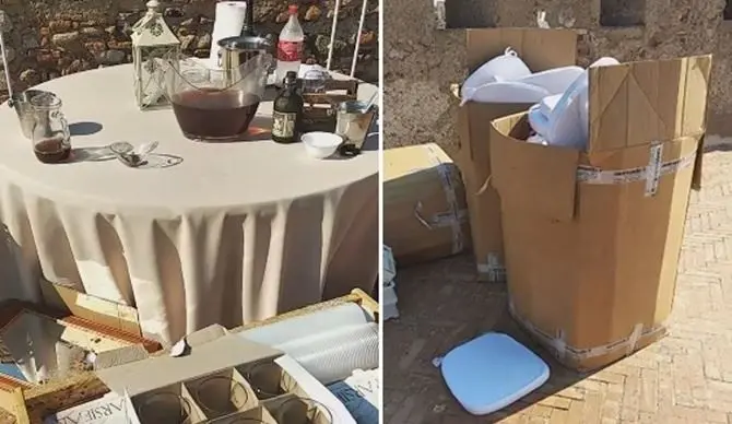 Party al castello di Reggio Calabria, carabinieri in comune