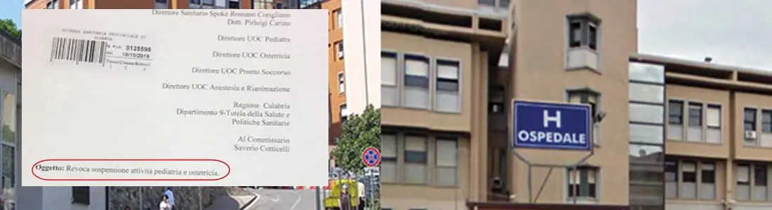 Mancano i medici e il direttore chiude i reparti. L’Asp di Cosenza li riapre d’ufficio
