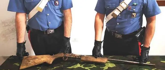 Rastrellamenti nella locride, trovato un fucile senza matricola