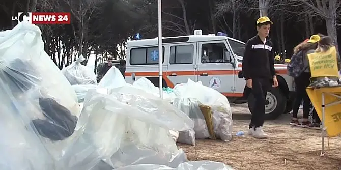 Giornate ecologiche a Pizzo, gli studenti liberano pineta Colamaio dai rifiuti