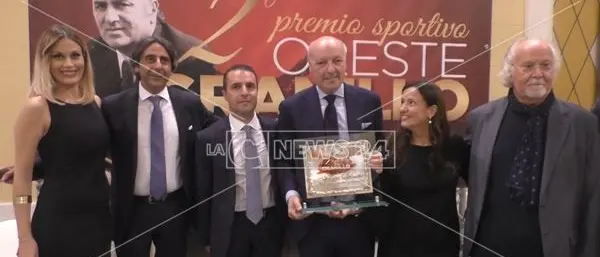All'amministratore delegato dell'Inter il premio alla memoria di Oreste Granillo