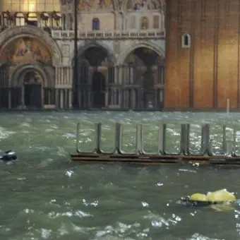 Alta marea a Venezia, due morti. Gravi danni alla Basilica di San Marco