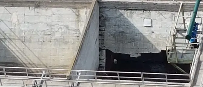 Belvedere: crolla vasca depuratore comunale, interrogazione della minoranza