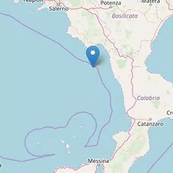 La Calabria trema: scossa 3.7 in corrispondenza di Scalea