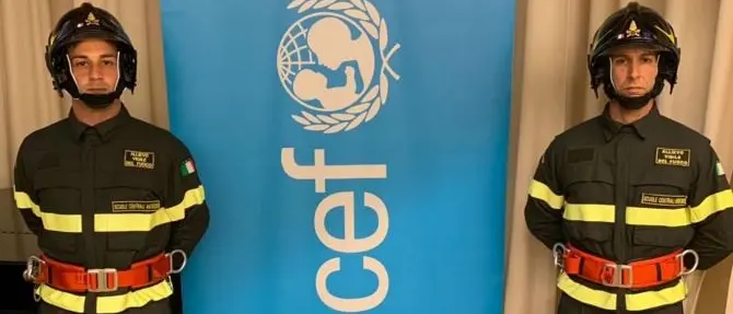 Unicef e vigili del fuoco insieme per celebrare la Giornata mondiale dell’infanzia
