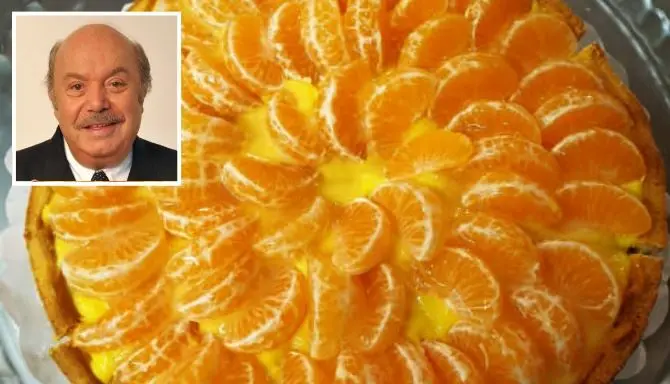 L’attore Lino Banfi lancia la crostata con le clementine di Corigliano-Rossano