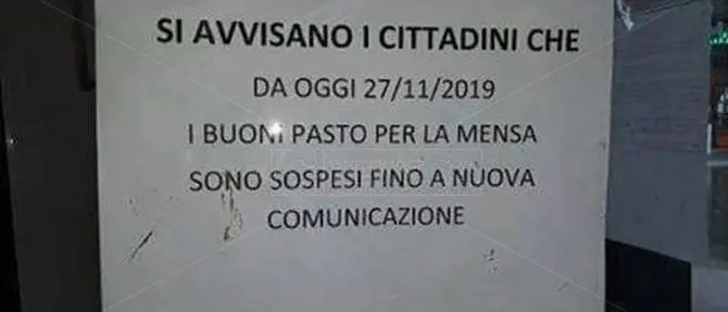 Da dicembre mensa sospesa nelle scuole, è caos al Comune di Cosenza