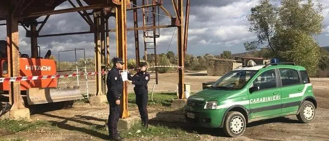 Sequestrati due impianti di produzione calcestruzzo tra Lattarico e Luzzi