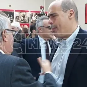 Zingaretti nella fabbrica di Callipo: «Orgoglio italiano, con lui la Calabria che non si arrende»