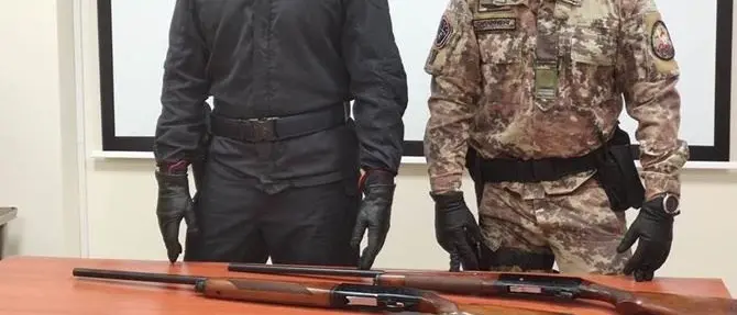 Fucili nascosti tra la vegetazione, un arresto nella Locride