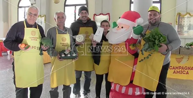 Dal produttore al consumatore, il mercato Coldiretti nella stazione funicolare di Catanzaro