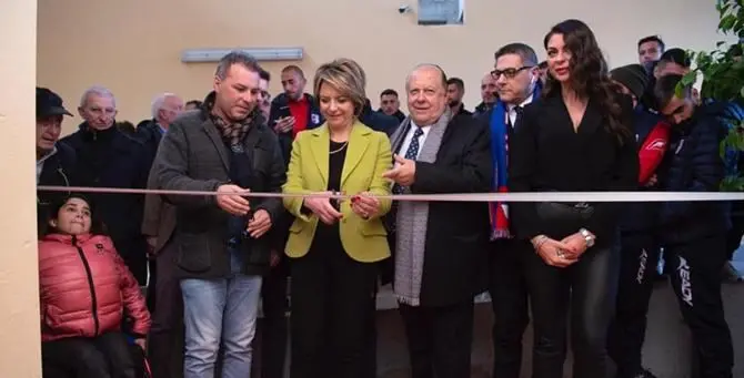 Una nuova casa per la Vibonese, il presidente Caffo inaugura i locali