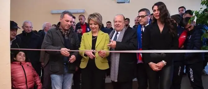 Una nuova casa per la Vibonese, il presidente Caffo inaugura i locali