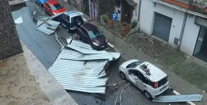 Infuria il maltempo in Calabria, danni per il forte vento nel Cosentino