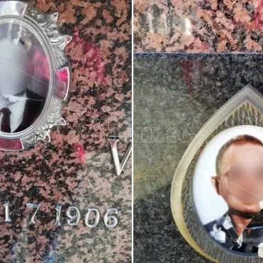 Danneggiate foto dei defunti al cimitero di Potenzoni-San Costantino