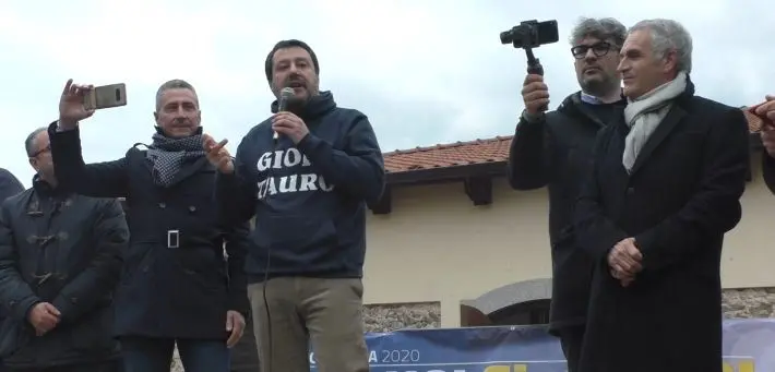 Salvini a Gioia Tauro: «La Lega è pronta a governare la Calabria»