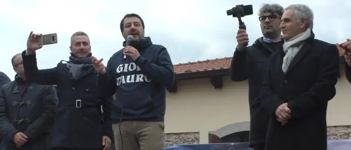Salvini a Gioia Tauro: «La Lega è pronta a governare la Calabria»