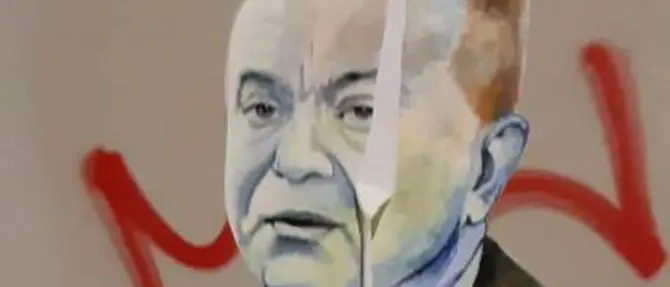 Crotone, danneggiata l'opera street art dedicata a Nicola Gratteri