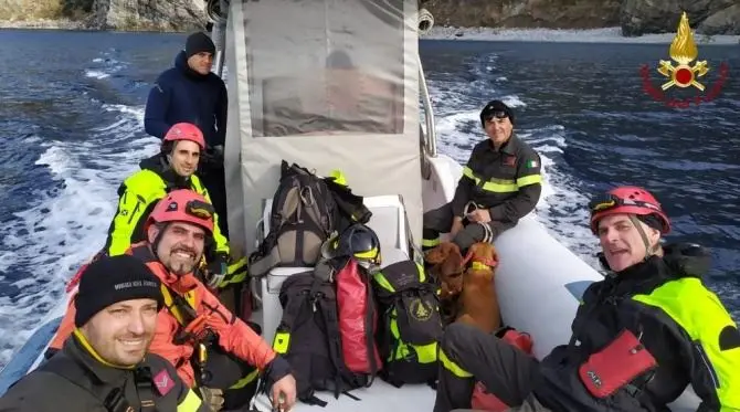 Cani cadono in un burrone a Seminara, soccorsi e salvati