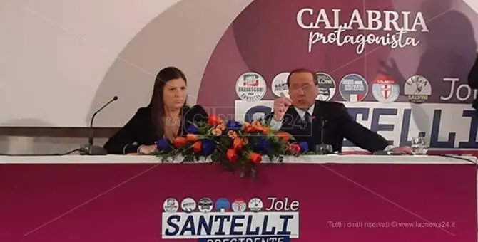 Berlusconi a Lamezia: «Con Jole Santelli per rilanciare la Calabria»