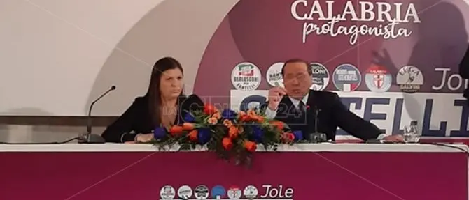 Berlusconi a Lamezia: «Con Jole Santelli per rilanciare la Calabria»