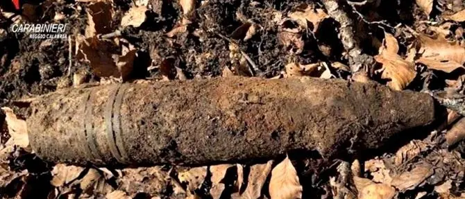 Ordigno bellico trovato e fatto esplodere in Aspromonte