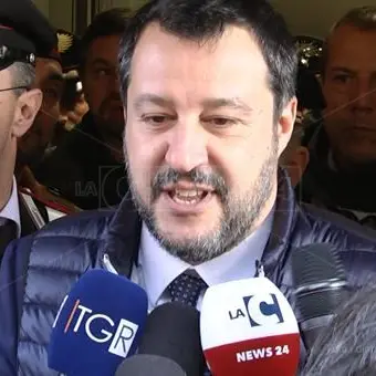 Salvini a Vibo: «Grazie carabinieri, avete ripulito la Calabria»