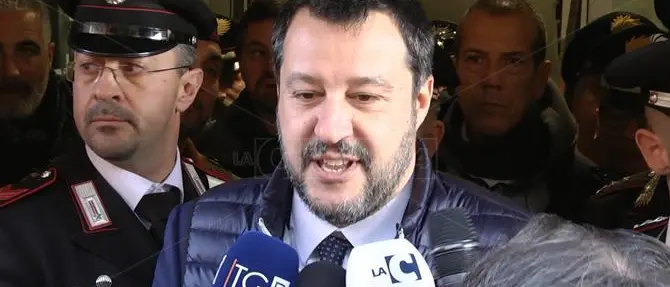 Salvini a Vibo: «Grazie carabinieri, avete ripulito la Calabria»