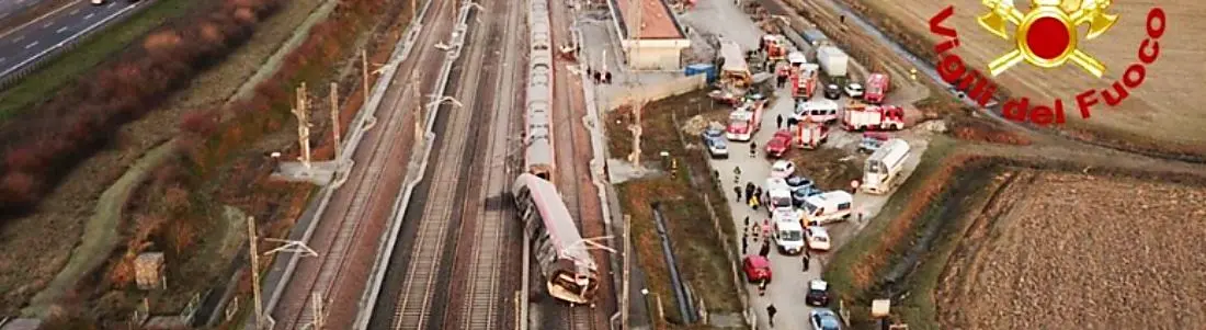 Treno frecciarossa deragliato a Lodi, indagati cinque operai intervenuti sul binario