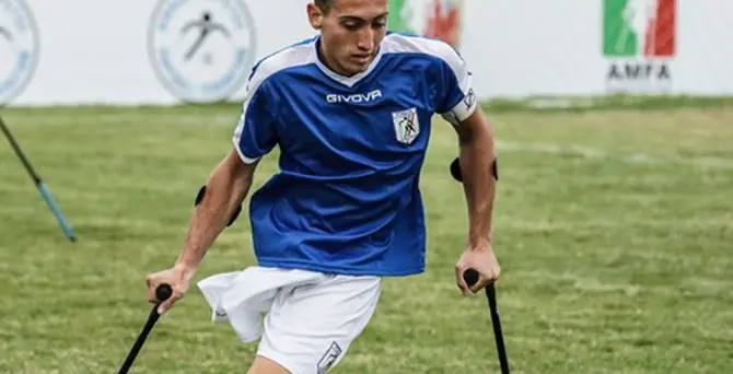 Il capitano della Nazionale calcio amputati al Sabato del Villaggio